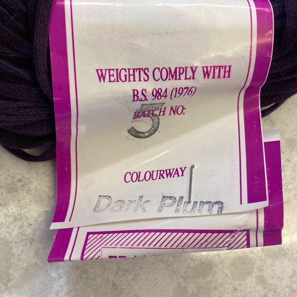 Colinette Yarn: two Wigwam dark plum; one Fandango dark purple- $20 each item - Picture 3 of 7